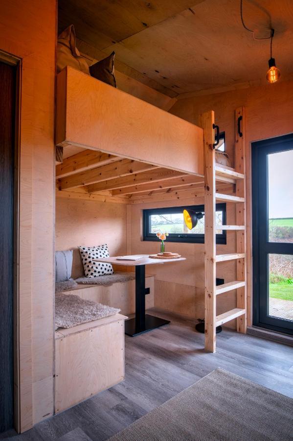 Luxury Glamping Cabin With Outdoor Bath On Cornish Flower Farm Truro Exterior photo